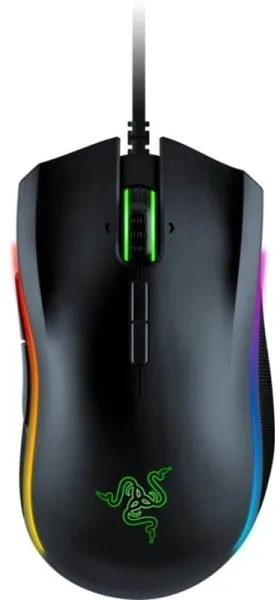 Razer Mamba Elite - Gaming-mus - Laser - 9 knappar - Svart med RGB-belysning