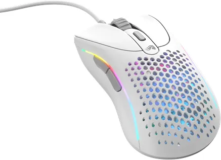 Glorious Model D 2 Wired - Mattvit - Gamingmus - Optisk - 5 knappar - Vit